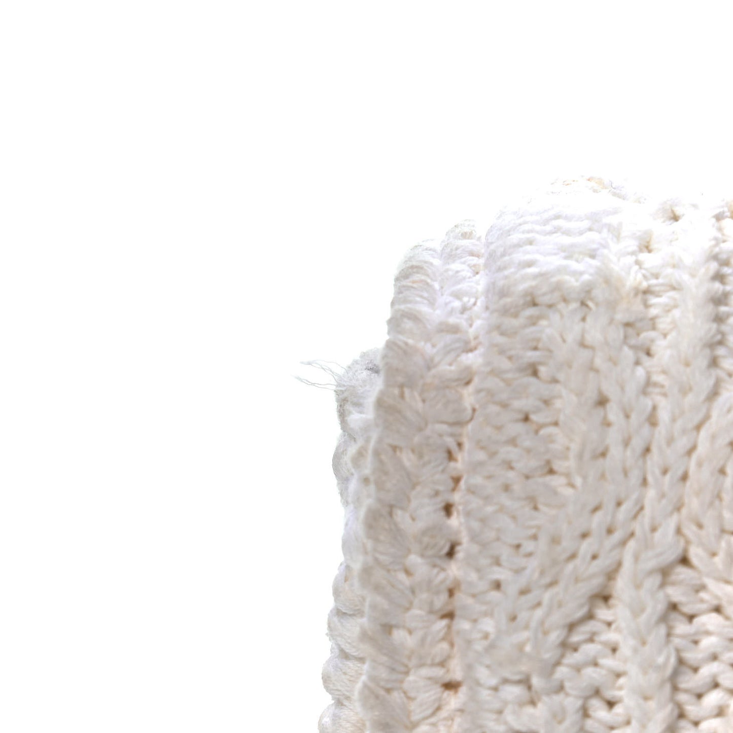 Crochet Single Flap White