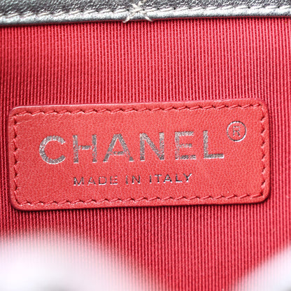 Chanel Iridescent Lambskin Calfskin Quilted Gabrielle Backpack Light Purple 6 of 13