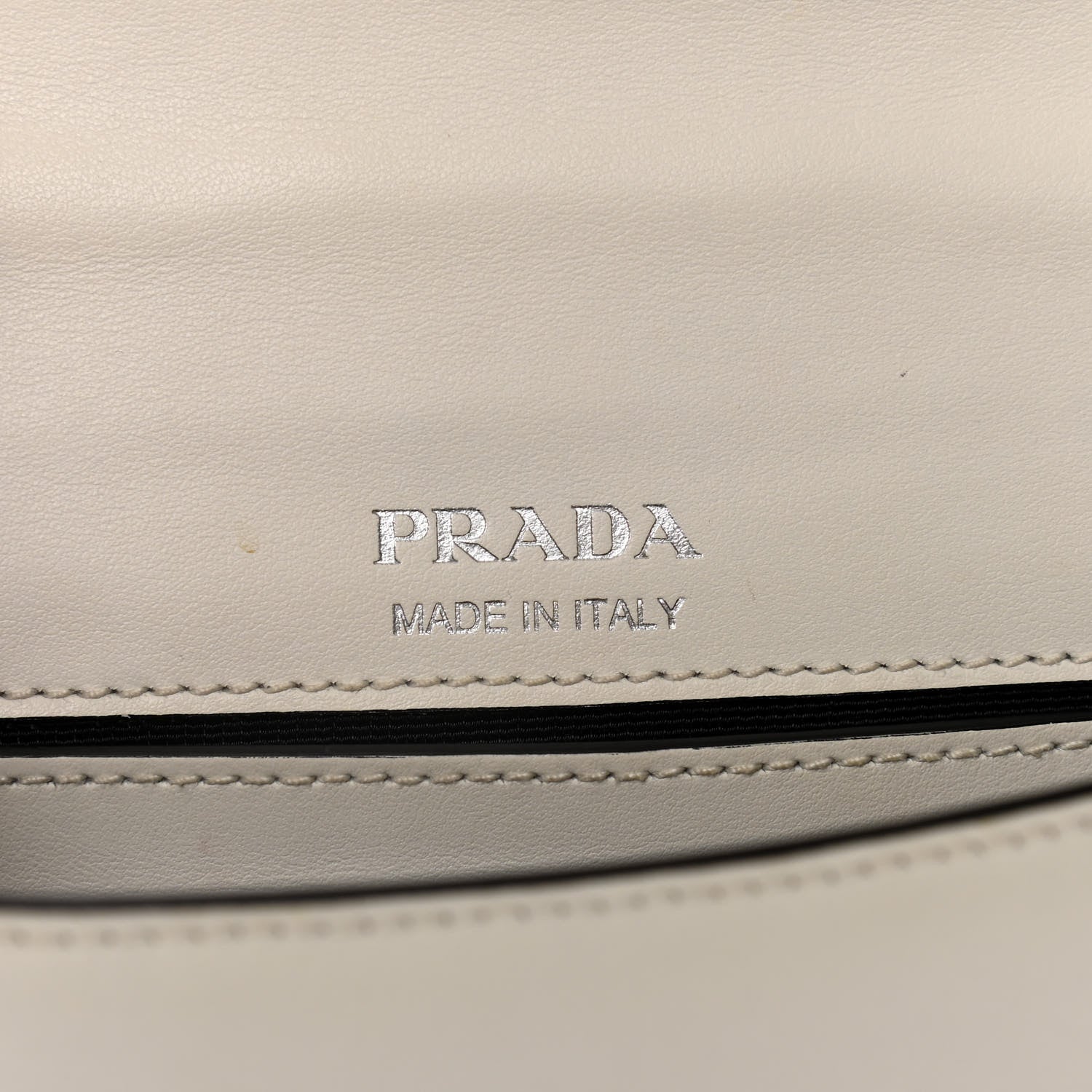 Prada City Calf Plex Ribbon Bag White 6 of 19