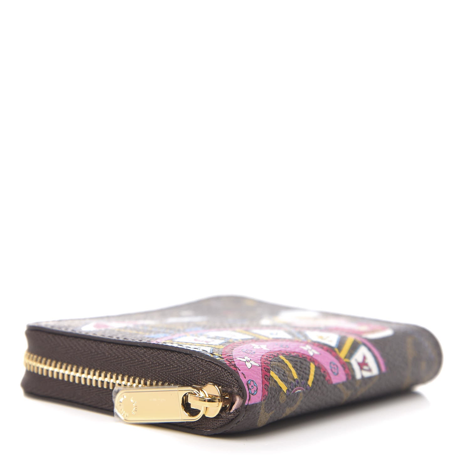 Louis Vuitton Monogram 2020 Christmas Animation Big Wheel Zippy Coin Purse Rose Ballerine 3 of 6