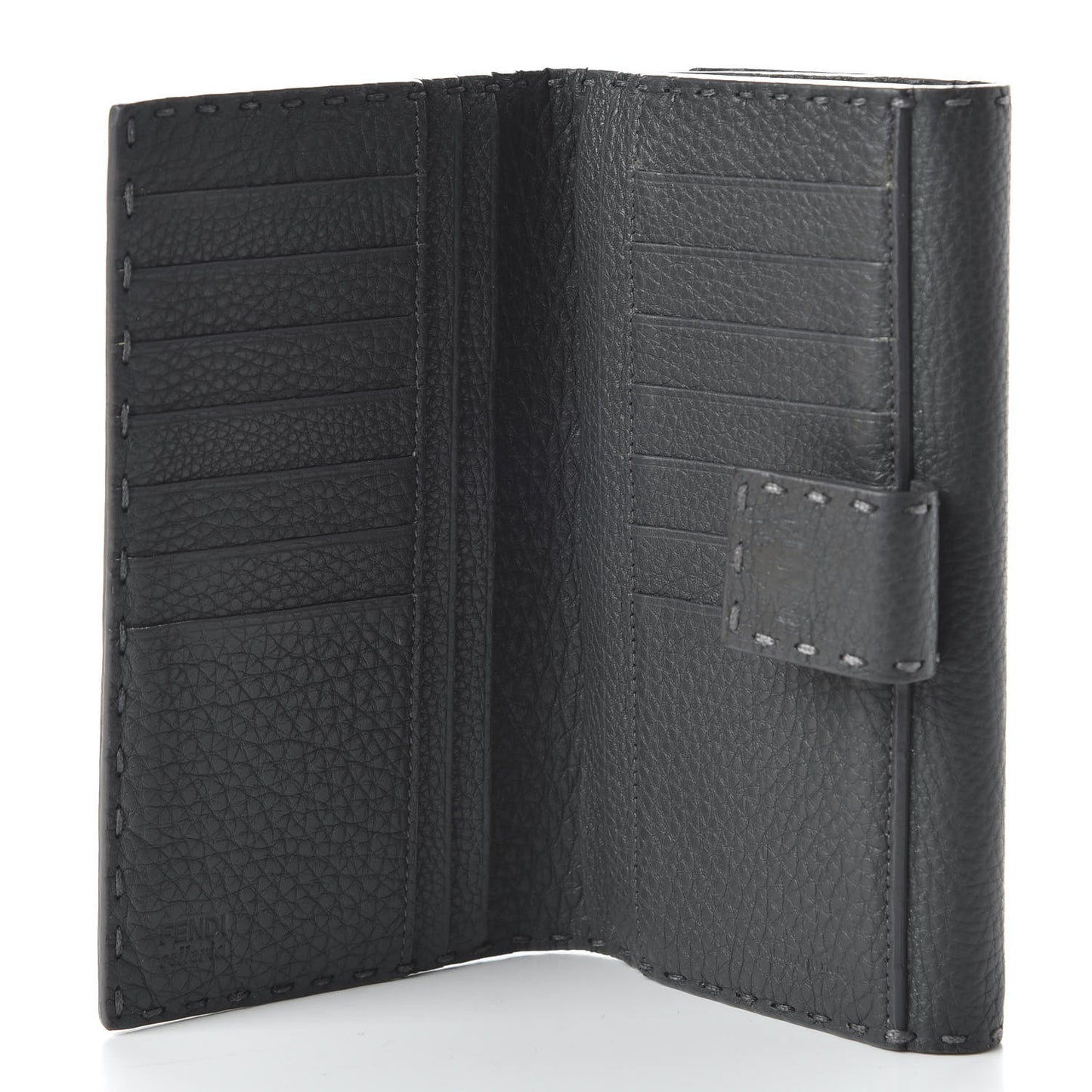 Cuoio Romano Selleria Peekaboo Continental Wallet Asfalto