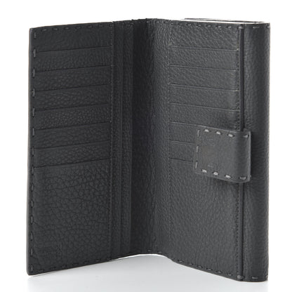 Fendi Cuoio Romano Selleria Peekaboo Continental Wallet Asfalto 10 of 22
