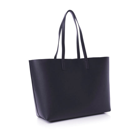 Saint Laurent Calfskin Large Shopping Tote Deep Marine 3 of 10