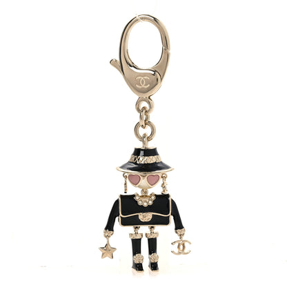 Chanel Metal Pearl Coco Mademoiselle Figurine Bag Charm Gold Black Gold Black 1 of 4