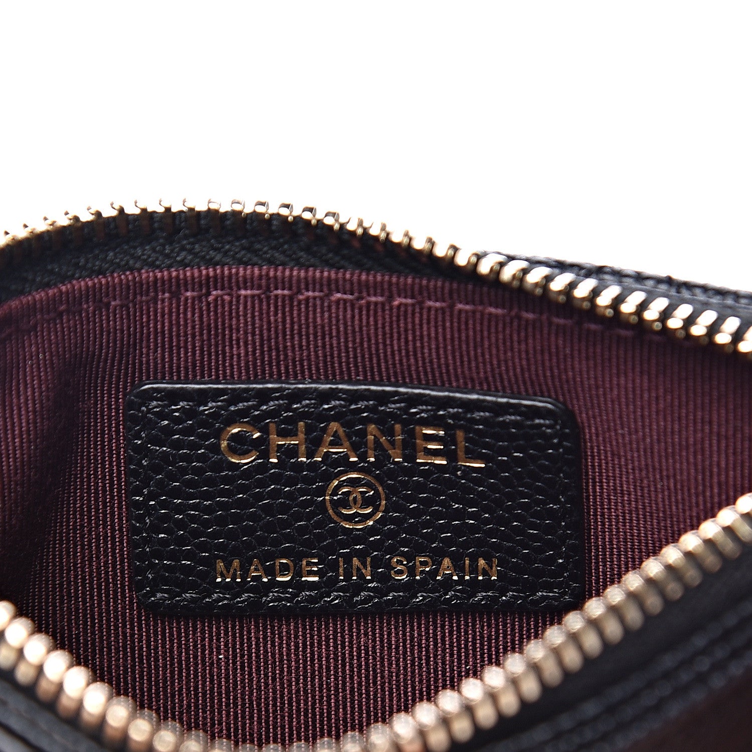 Chanel Caviar Quilted Flap Zip Card Holder Black 5 of 7