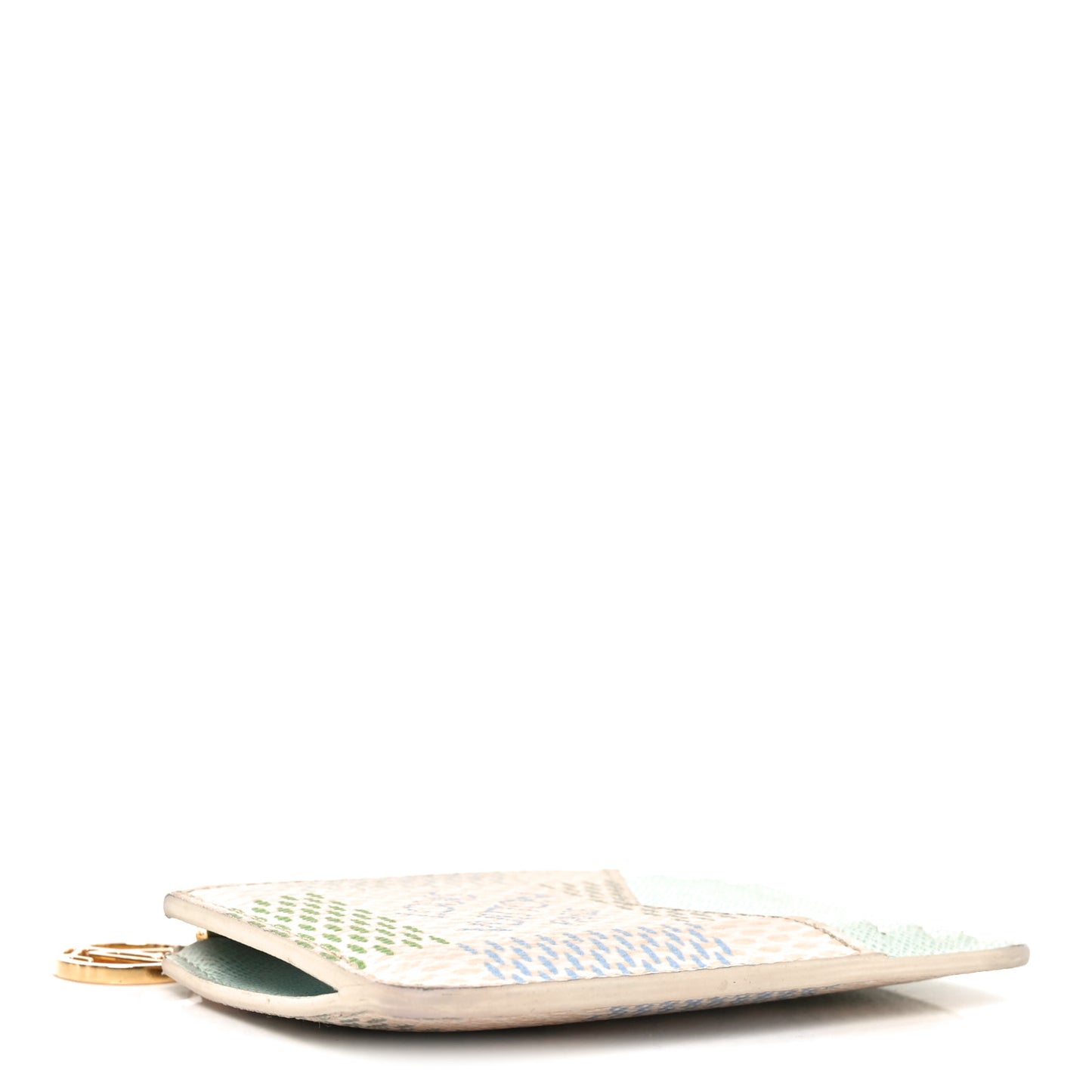 Damierlicious Zipped Romy Card Holder Pistachio Green