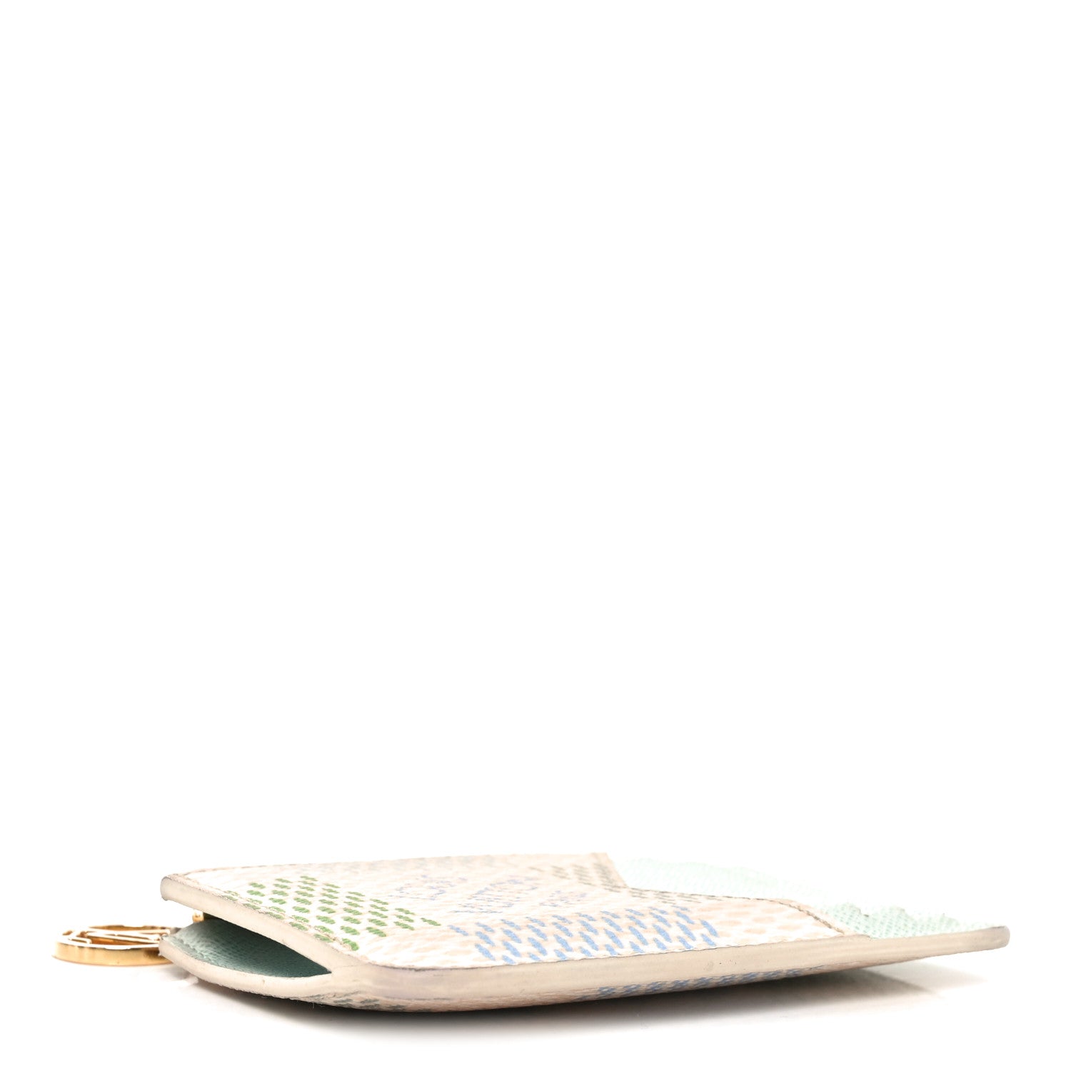 Louis Vuitton Damierlicious Zipped Romy Card Holder Pistachio Green 4 of 7