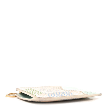 Louis Vuitton Damierlicious Zipped Romy Card Holder Pistachio Green 4 of 7