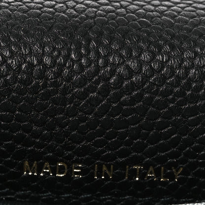 Chanel Caviar Quilted Thread CC Compact Flap Wallet Black 10 of 14