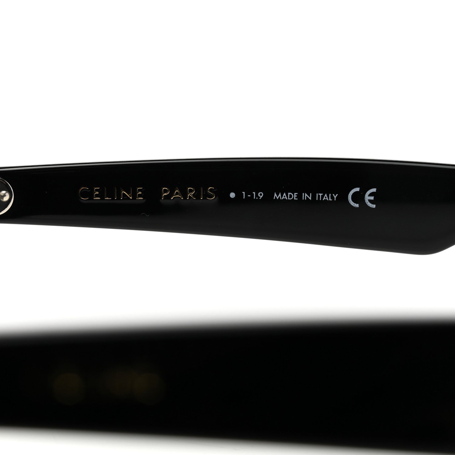 Celine Acetate Polarized Square Sunglasses CL40088I Black 6 of 7