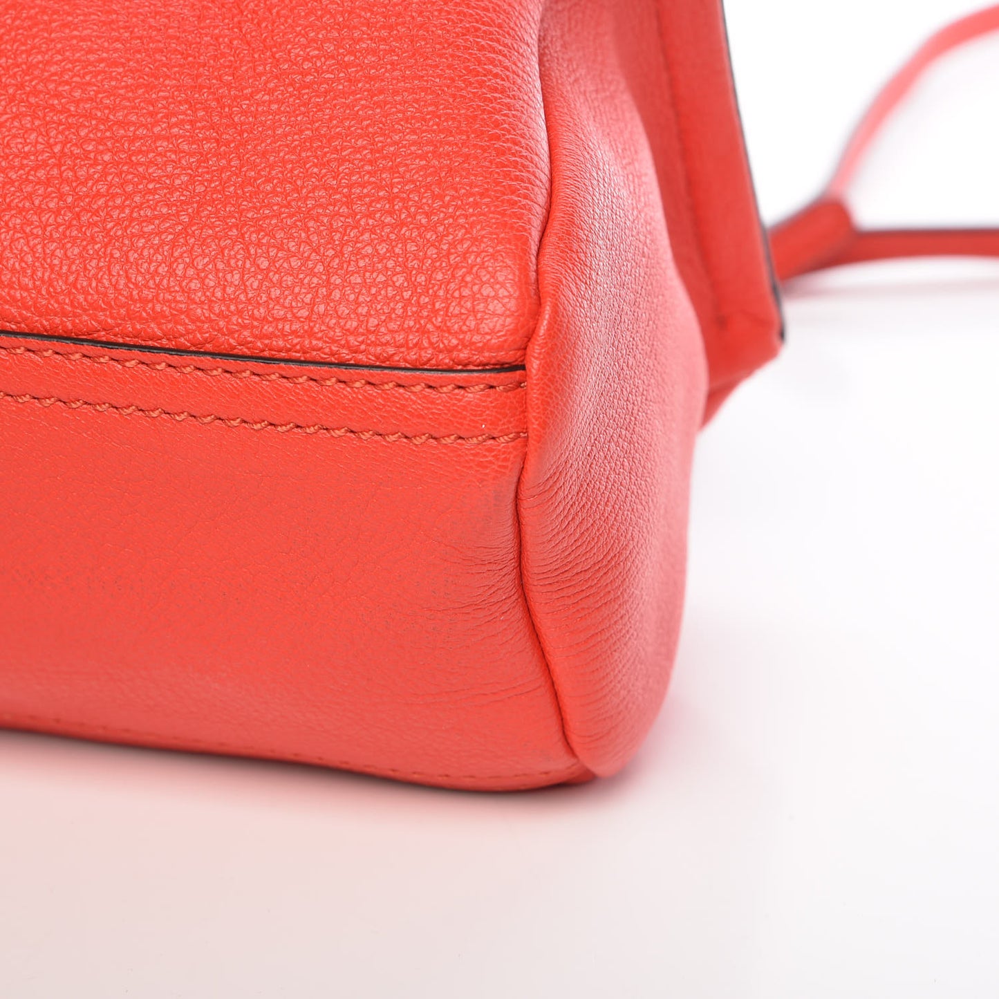 Sugar Goatskin Mini Pandora Red