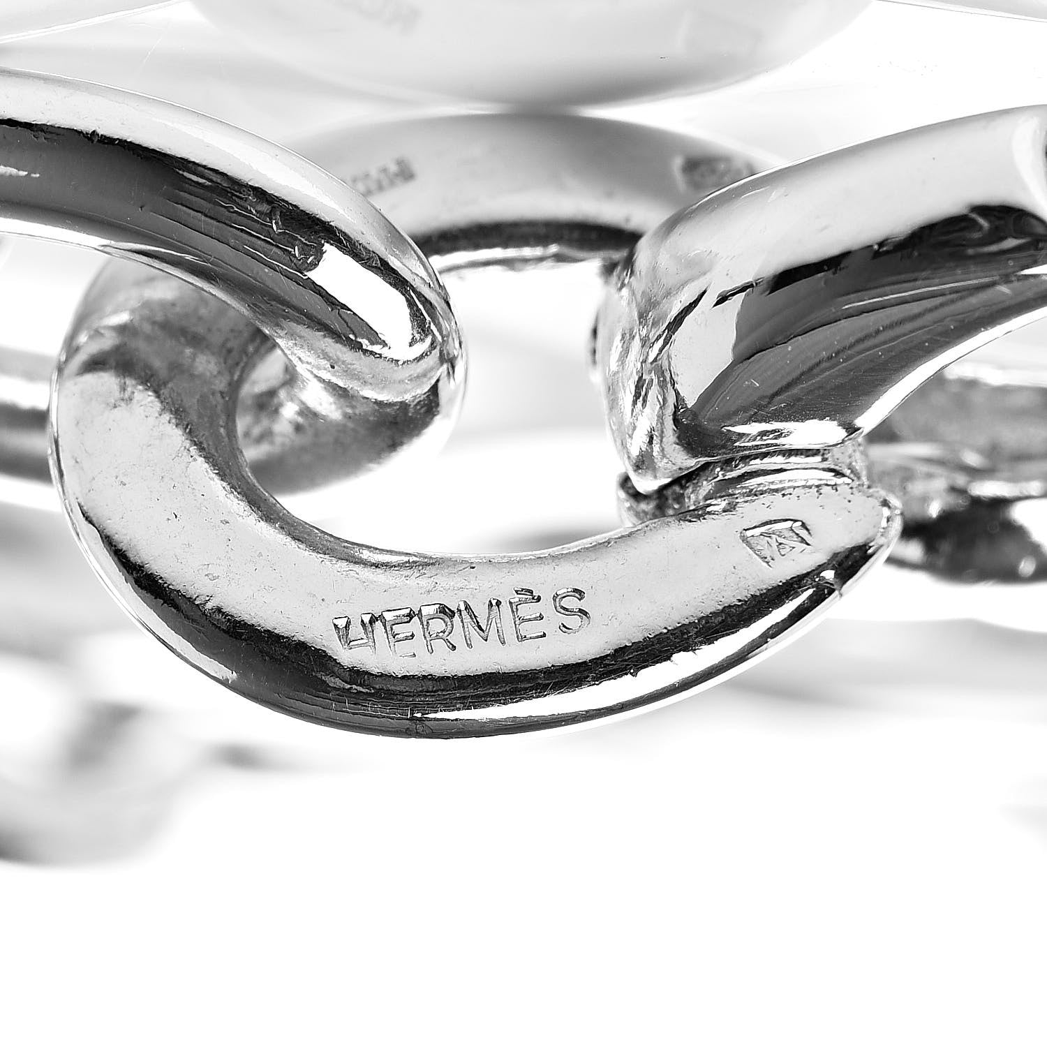 Hermes Sterling Silver Four Handbag Charm Bracelet 4 of 4