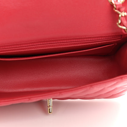 Chanel Caviar Quilted Mini Rectangular Flap Dark Pink 4 of 7