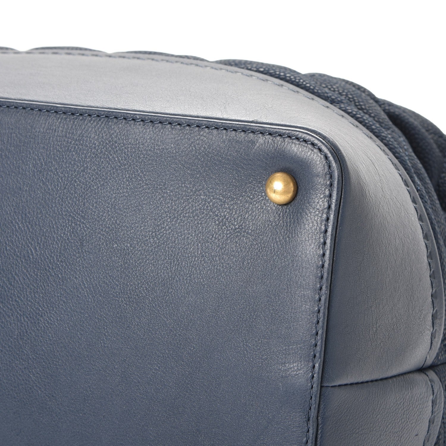 Chanel Iridescent Caviar Quilted Globe Trotter Shopping Tote Navy Blue 9 of 11