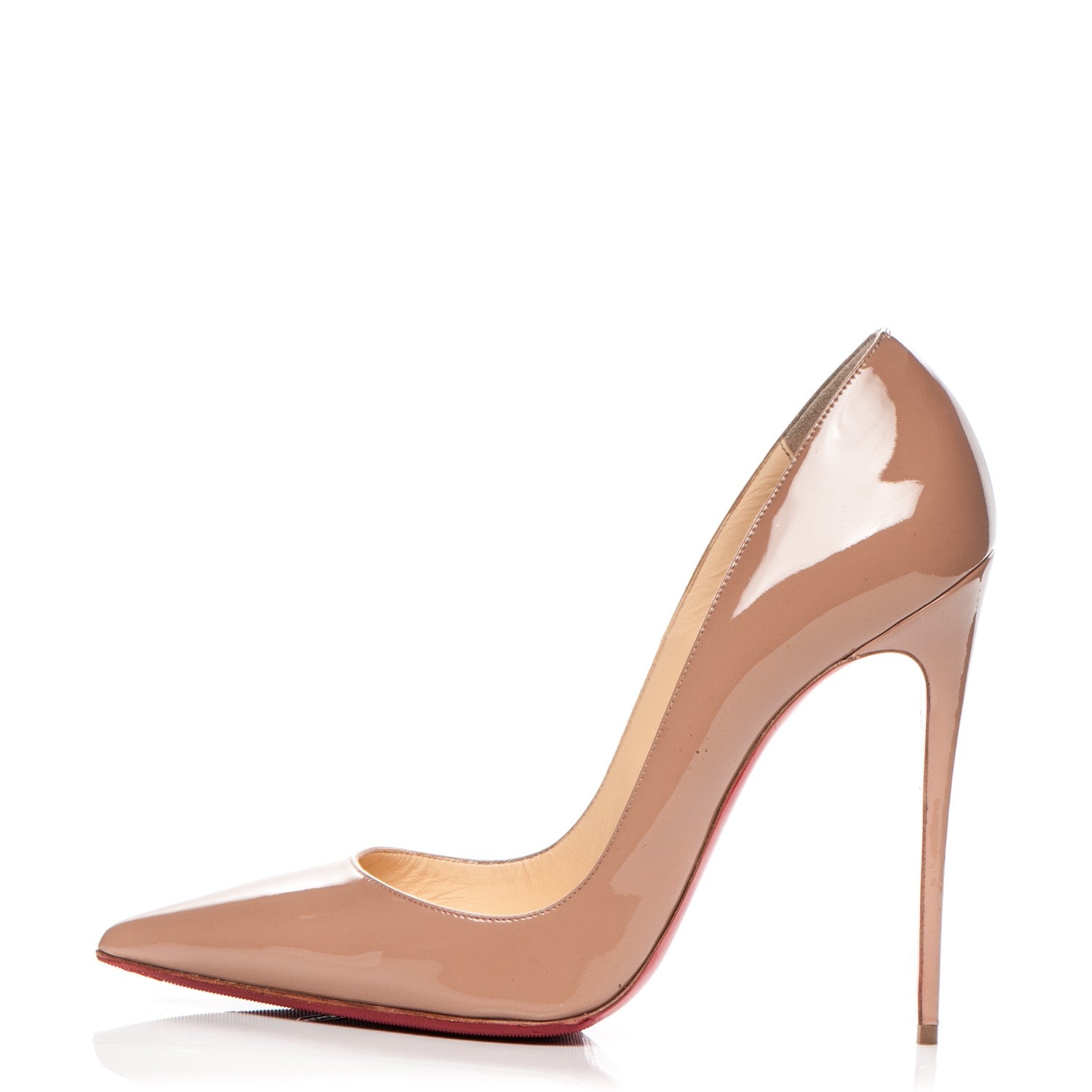 Christian Louboutin Patent So Kate 120 Pumps 41 Nude 1 of 9