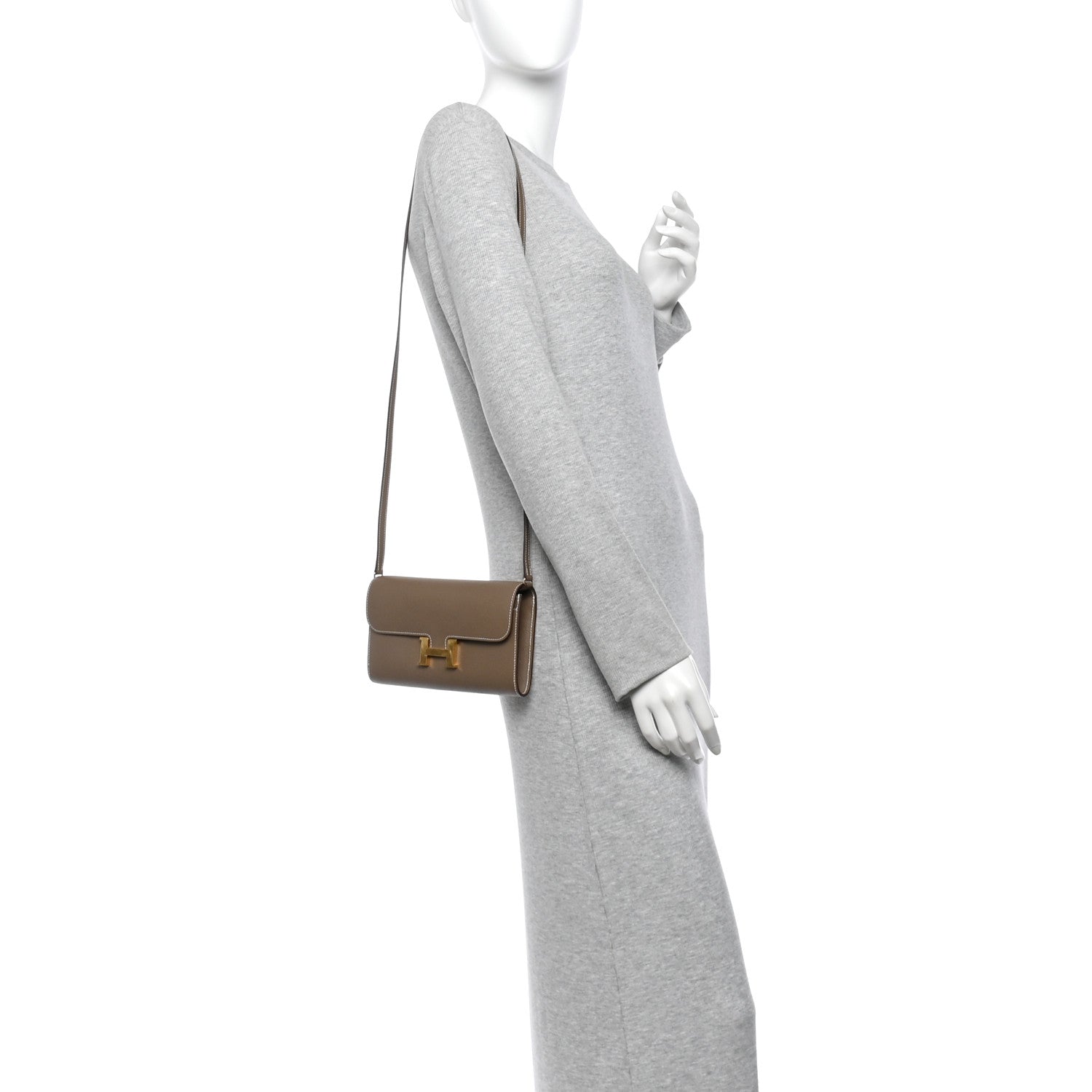 Hermes Epsom Constance Long To Go Wallet Etoupe 2 of 13