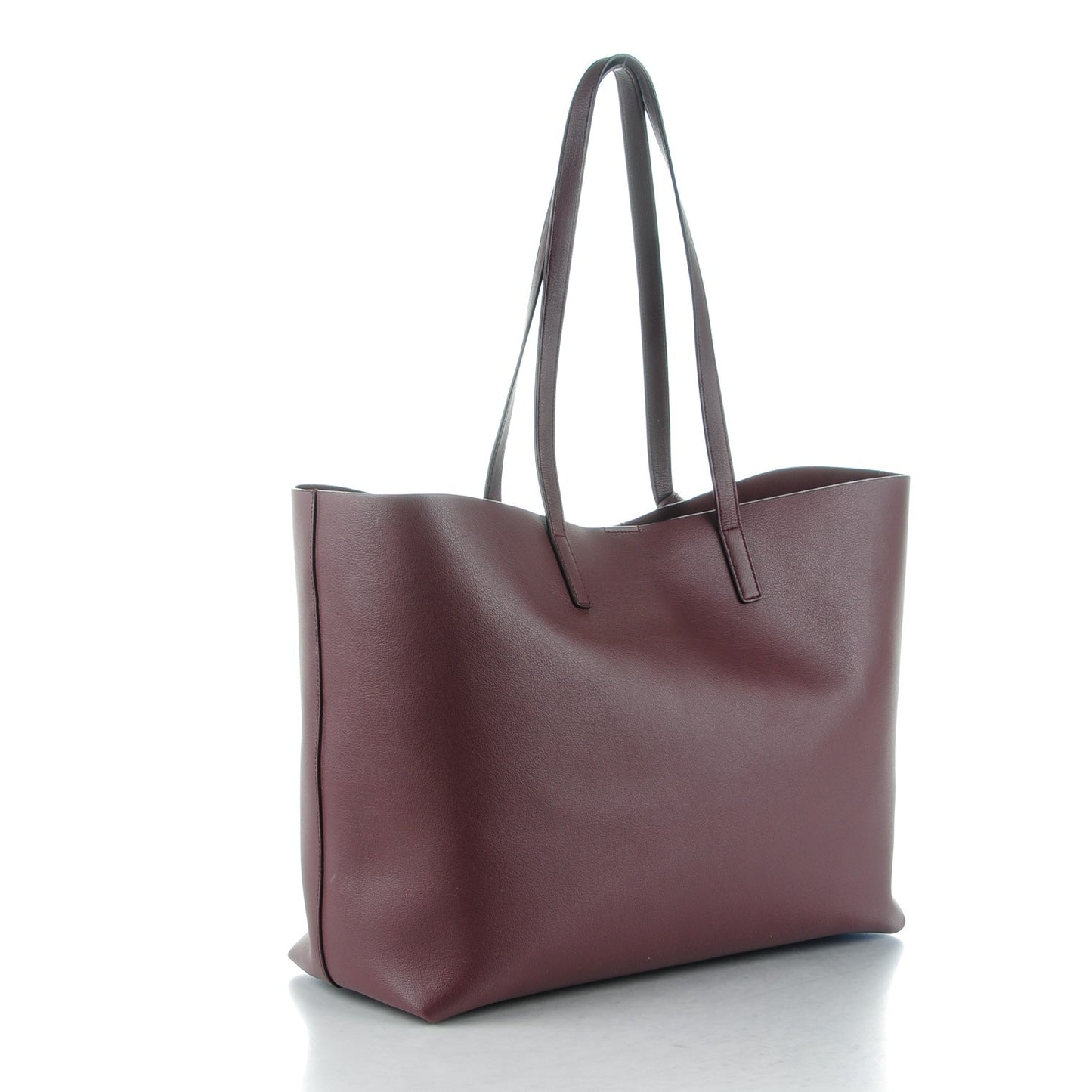 Calfskin Large Shopping Tote Bordeaux