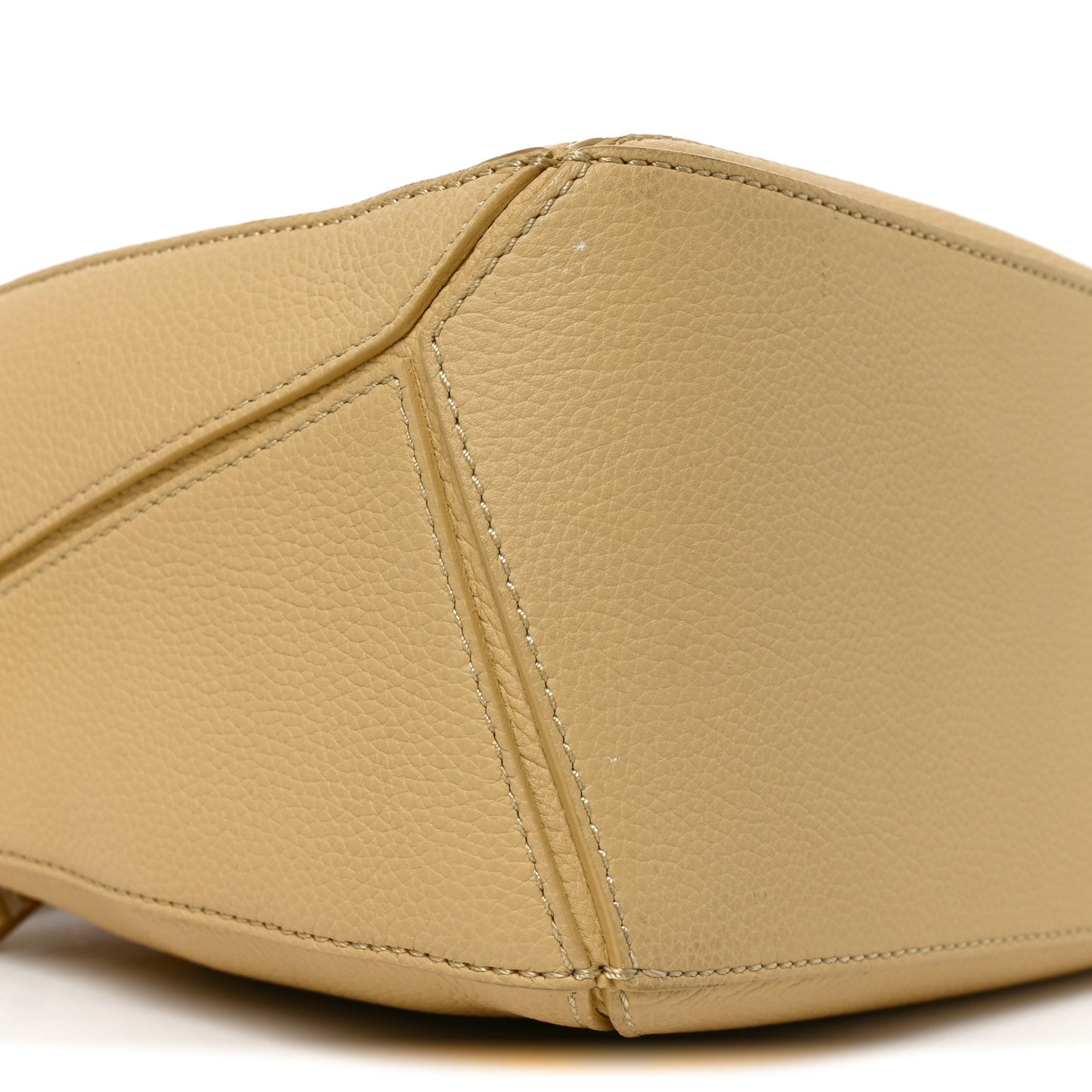 Grained Calfskin Small Puzzle Bag Dark Butter