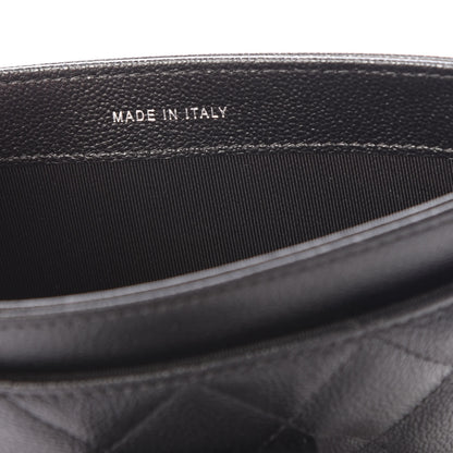 Chanel Caviar Quilted CC Box Strap Pouch Black 8 of 11