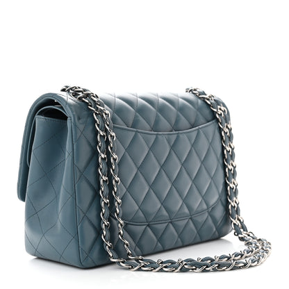 Chanel Lambskin Quilted Jumbo Double Flap Dark Blue 3 of 10