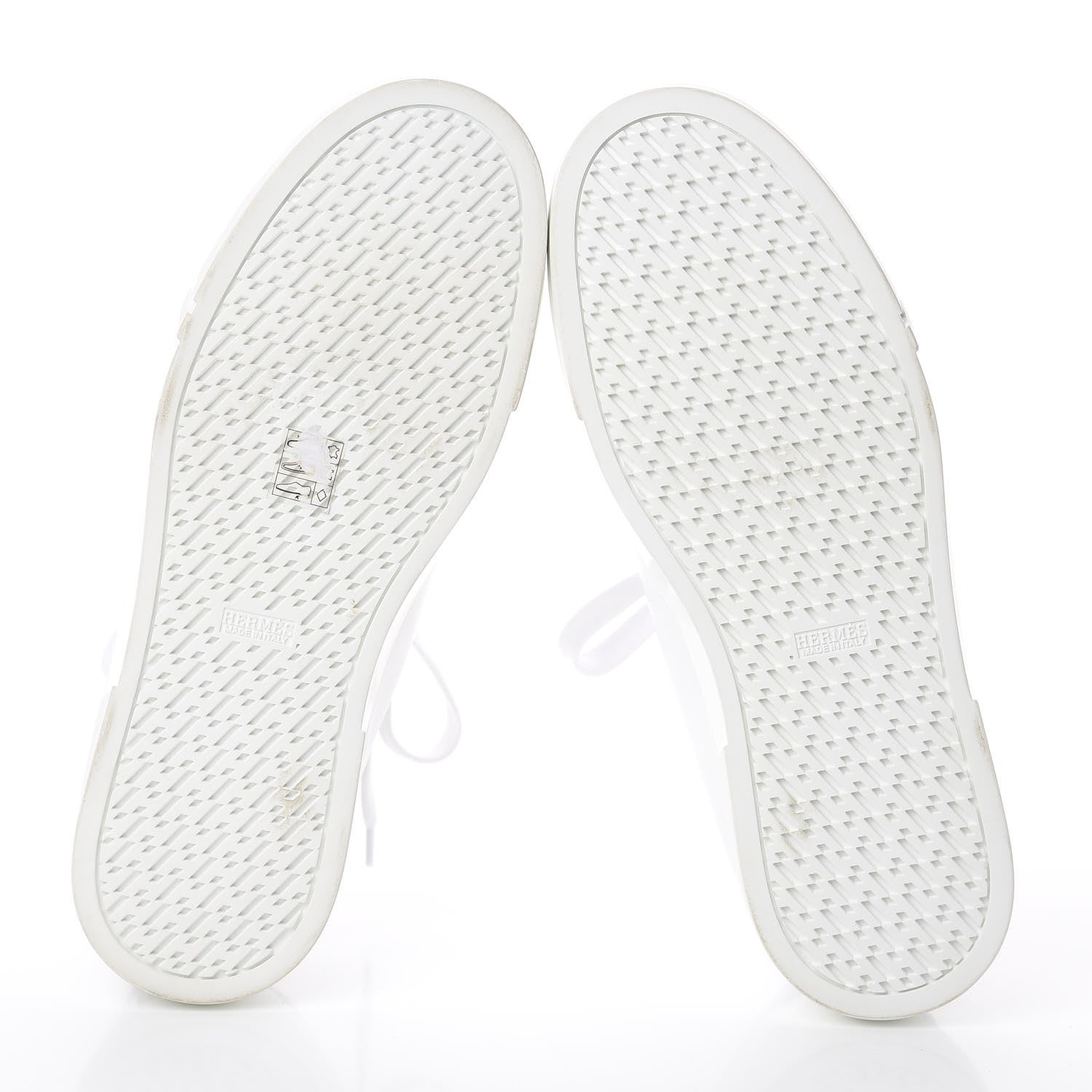 Hermes Calfskin Mens Wing Sneakers 43 White Grey 5 of 7