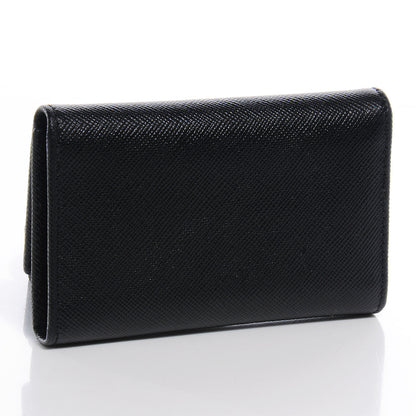 Prada Saffiano Metal 6 Key Holder Black 3 of 8