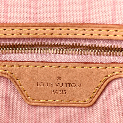 Louis Vuitton Damier Azur Neo Neverfull MM Rose Ballerine 7 of 10