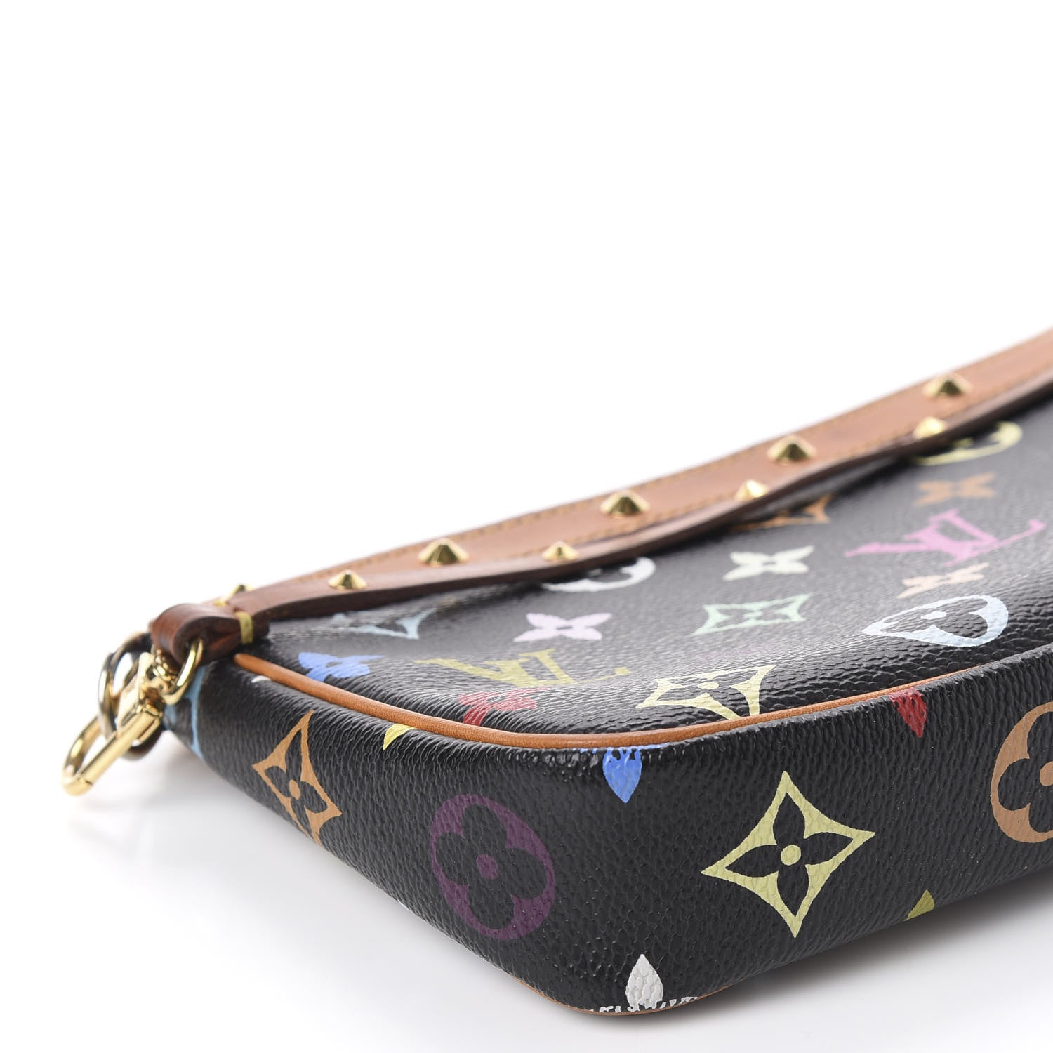 Louis Vuitton Monogram Multicolor Pochette Accessories Black 5 of 10