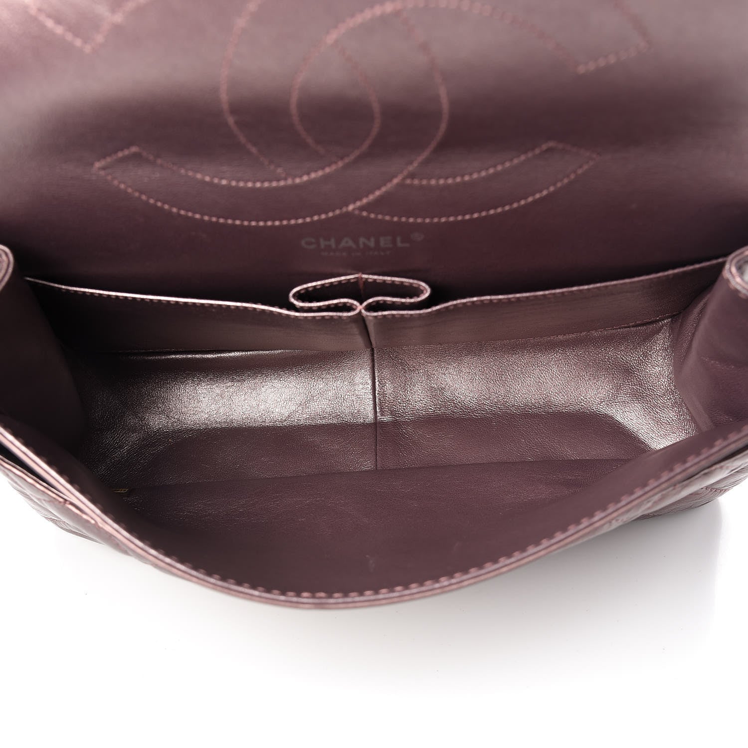 Chanel Metallic Aged Calfskin Quilted 2.55 Reissue 227 Flap Rose Fonce 5 of 10