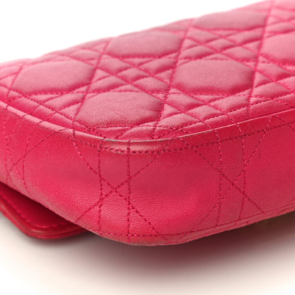 Christian Dior Lambskin Cannage Miss Dior Promenade Pouch Fuchsia 10 of 30