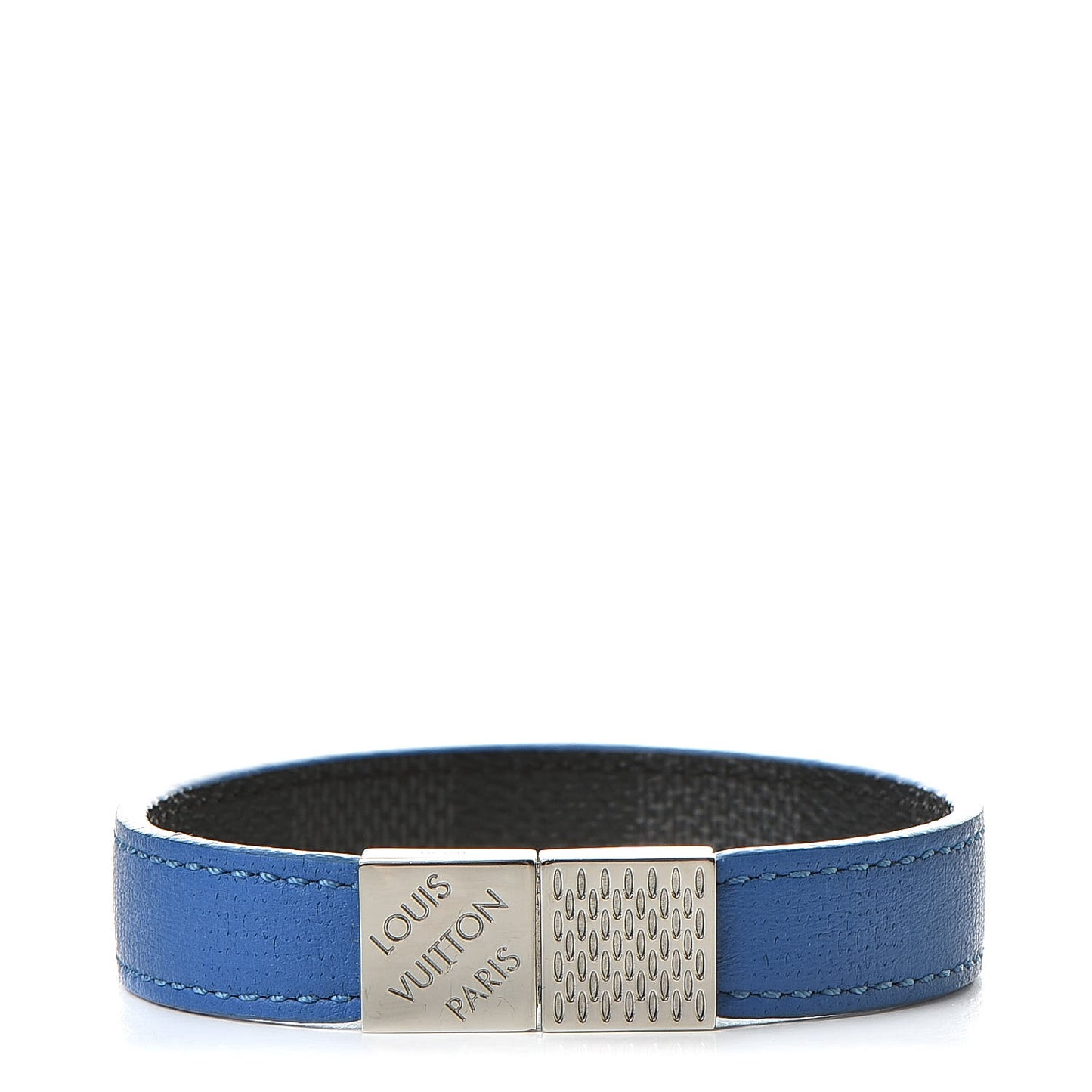 Damier Graphite Pull It Bracelet Blue