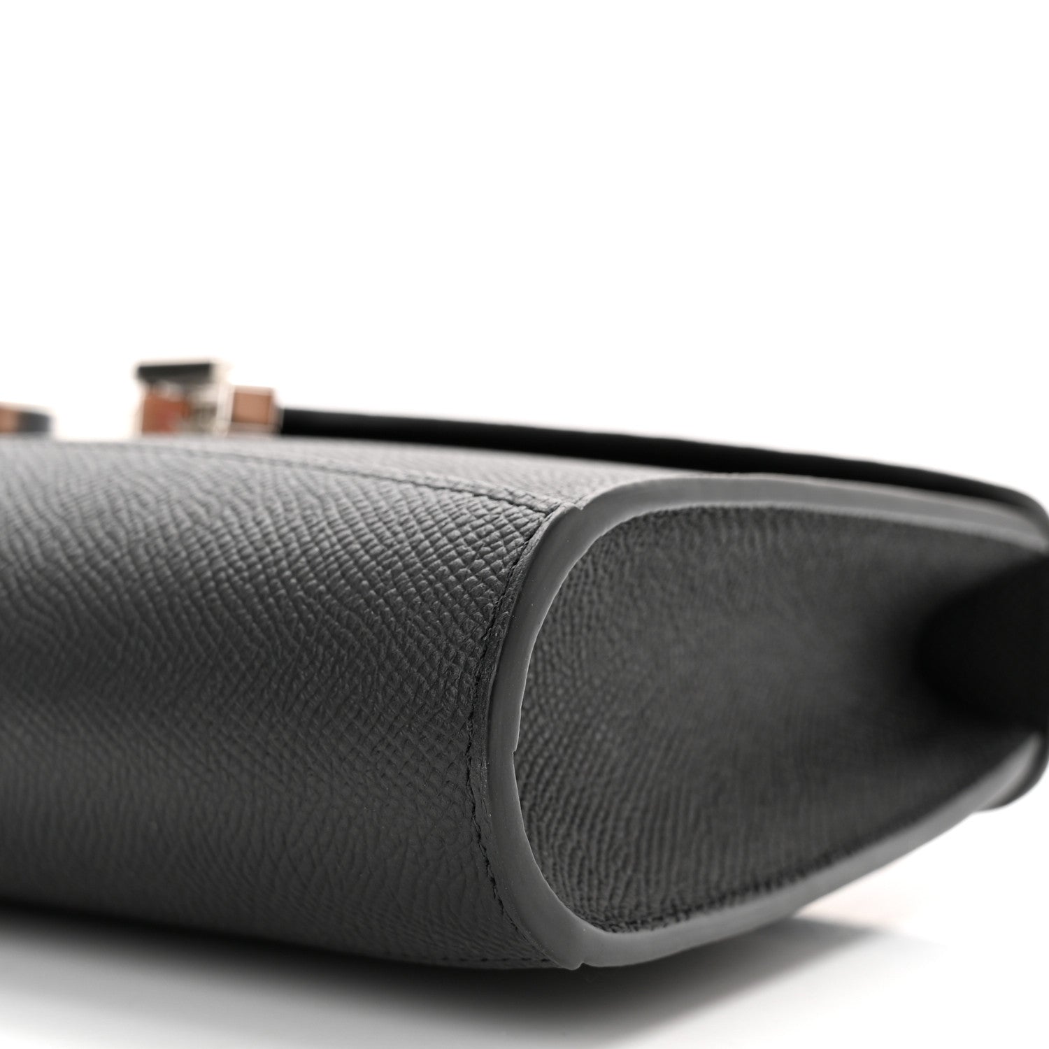 Moynat Carat Calfskin Gabrielle Clutch Black 10 of 10