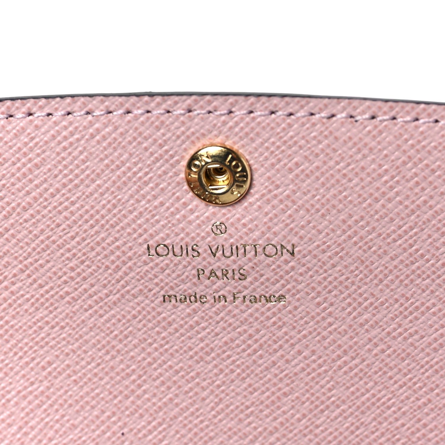 Louis Vuitton Damier Ebene Emilie Wallet Rose Ballerine 6 of 6