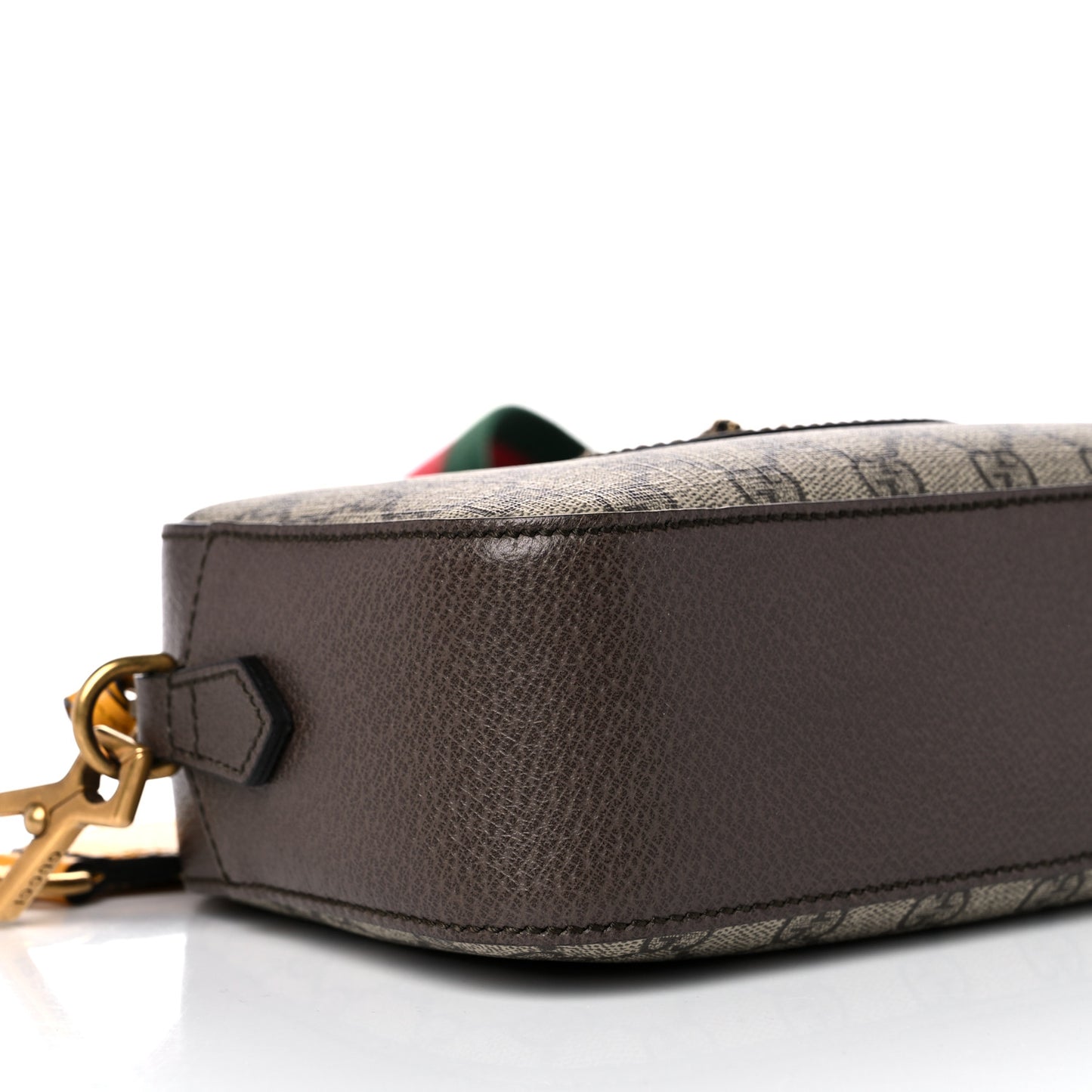 GG Supreme Monogram Web Neo Vintage Shoulder Bag Beige New Acero Crop