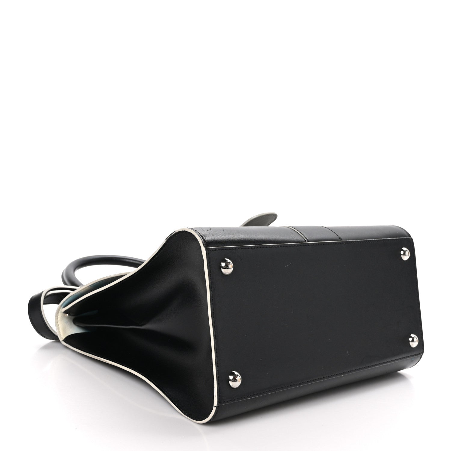 Delvaux Box Calfskin MM Brillant Clouds Satchel Black Ciel 4 of 15