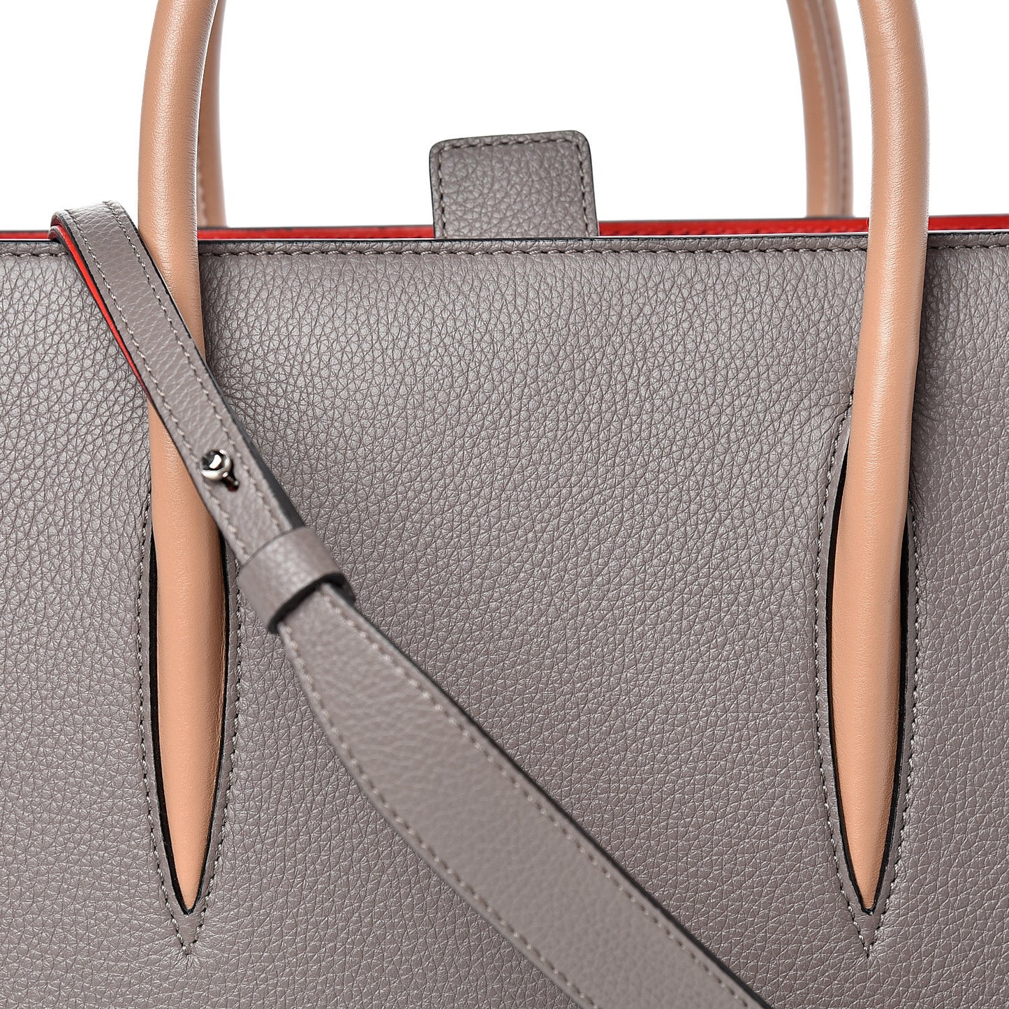 Calfskin Empire Patent Studded Medium Paloma Storm