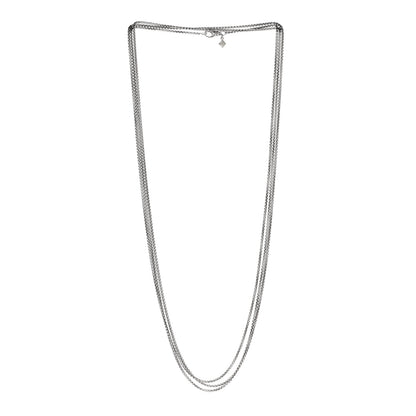 David Yurman Sterling Silver 14K Yellow Gold 1.7mm Box Chain Necklace 72" 3 of 6