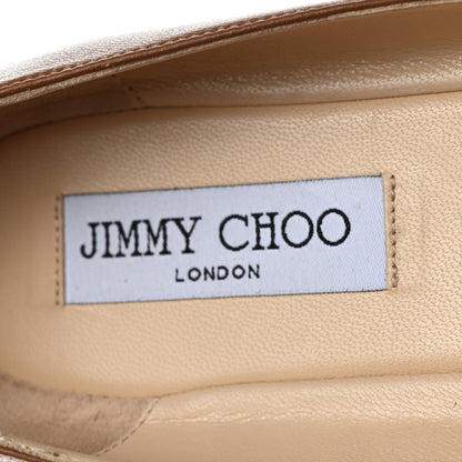 Jimmy Choo Nappa Metal Mesh Waine Ballet Flats 39 Canyon Gold 6 of 8