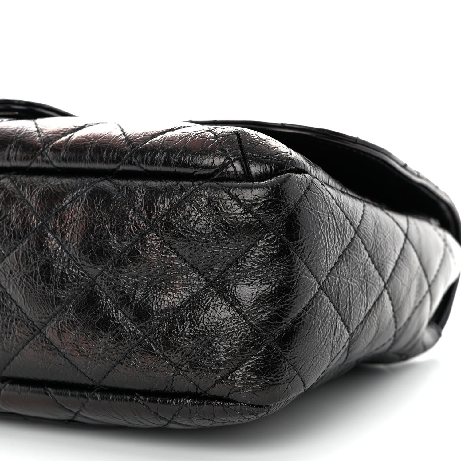 Chanel Shiny Goatskin Quilted Flap Black 10 of 10