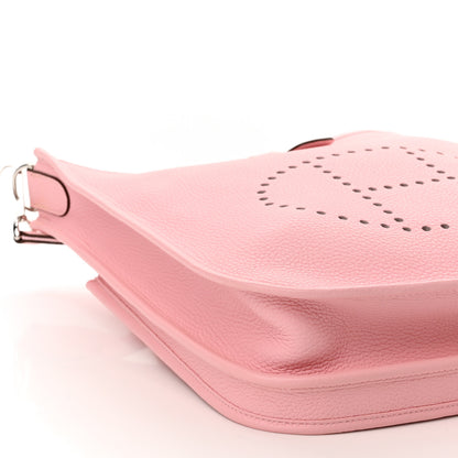 Hermes Taurillon Clemence Evelyne III PM Rose Sakura 9 of 12