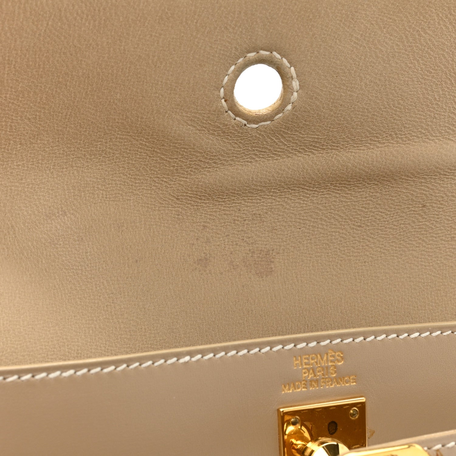 Hermes Box Kelly Danse Pochette Argile 10 of 12
