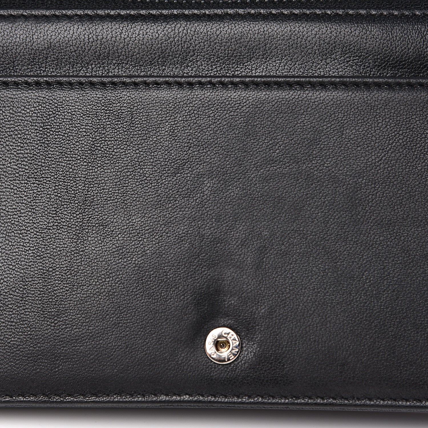 Chanel Sheepskin Quilted Mademoiselle Vintage Wallet On Chain WOC Black 10 of 15