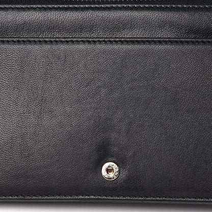 Chanel Sheepskin Quilted Mademoiselle Vintage Wallet On Chain WOC Black 10 of 15