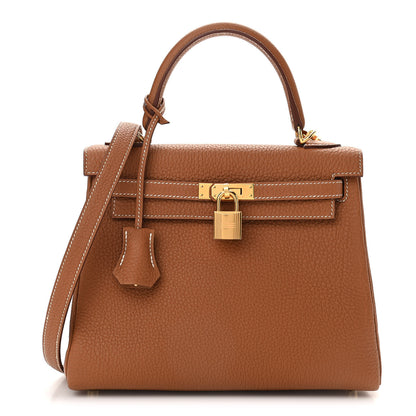Hermes Togo Kelly Retourne 25 Gold 1 of 11