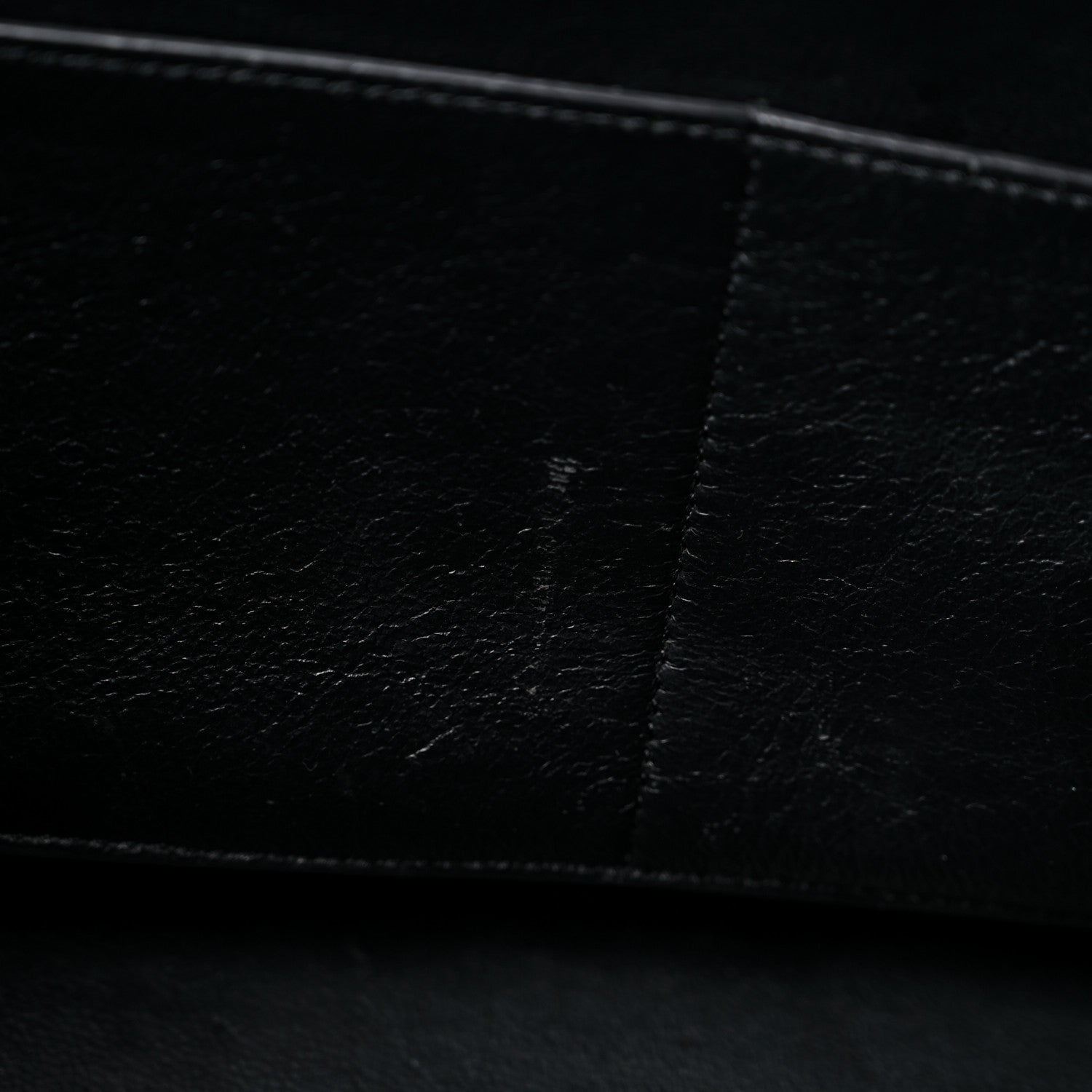 Celine Drummed Calfskin Suede Medium Trapeze Black 11 of 13