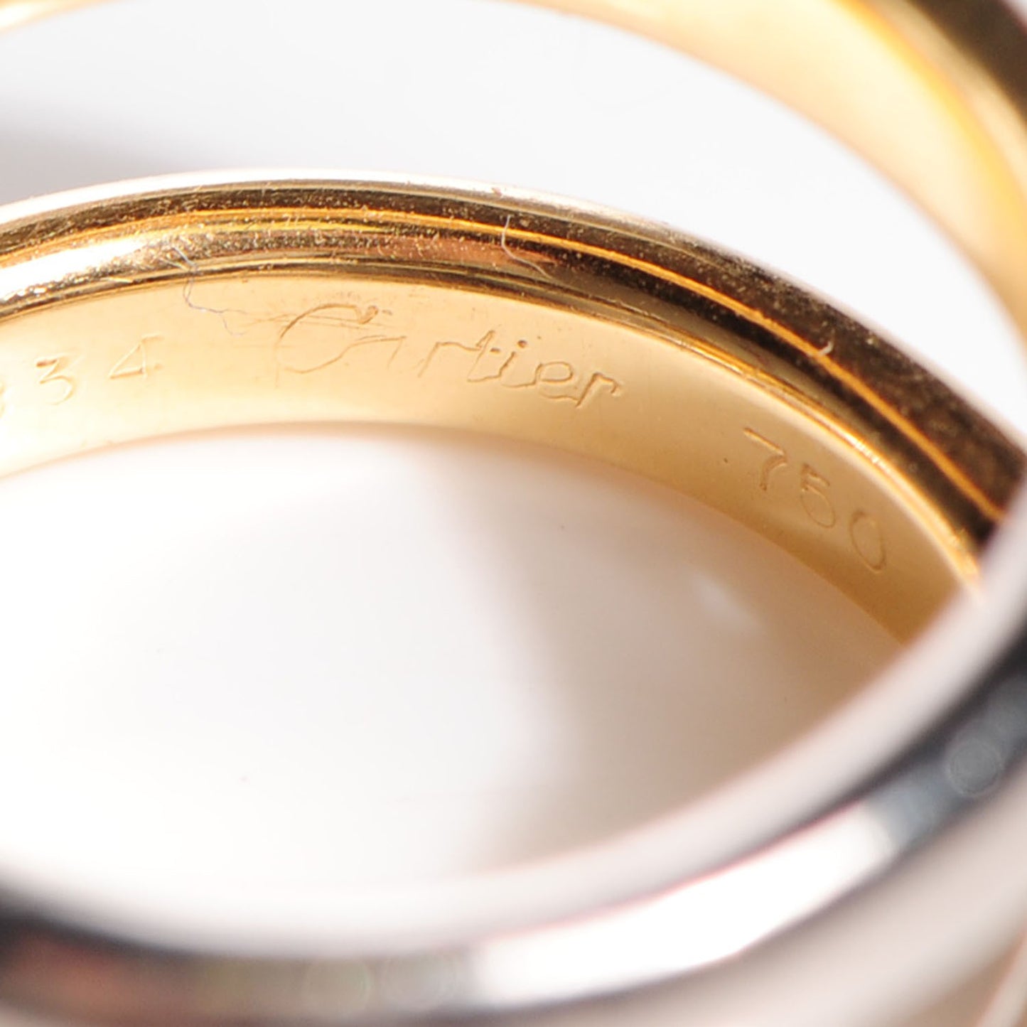 18K Yellow White Gold White Gold Toi et Moi Ring 52 6