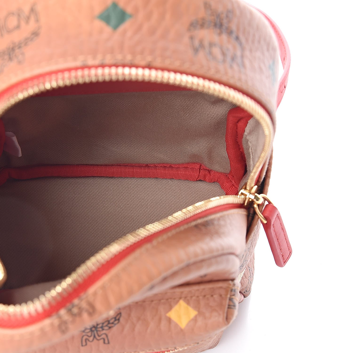 MCM Visetos Spektrum X-Mini Backpack Cognac 5 of 11