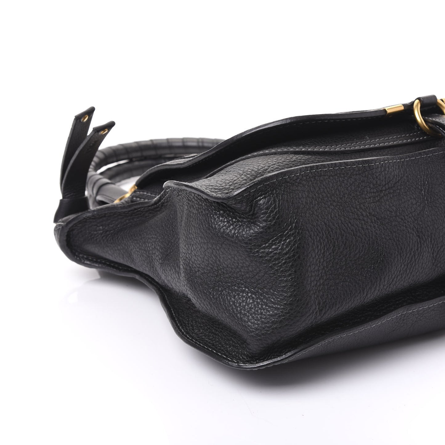 Calfskin Medium Marcie Satchel Black