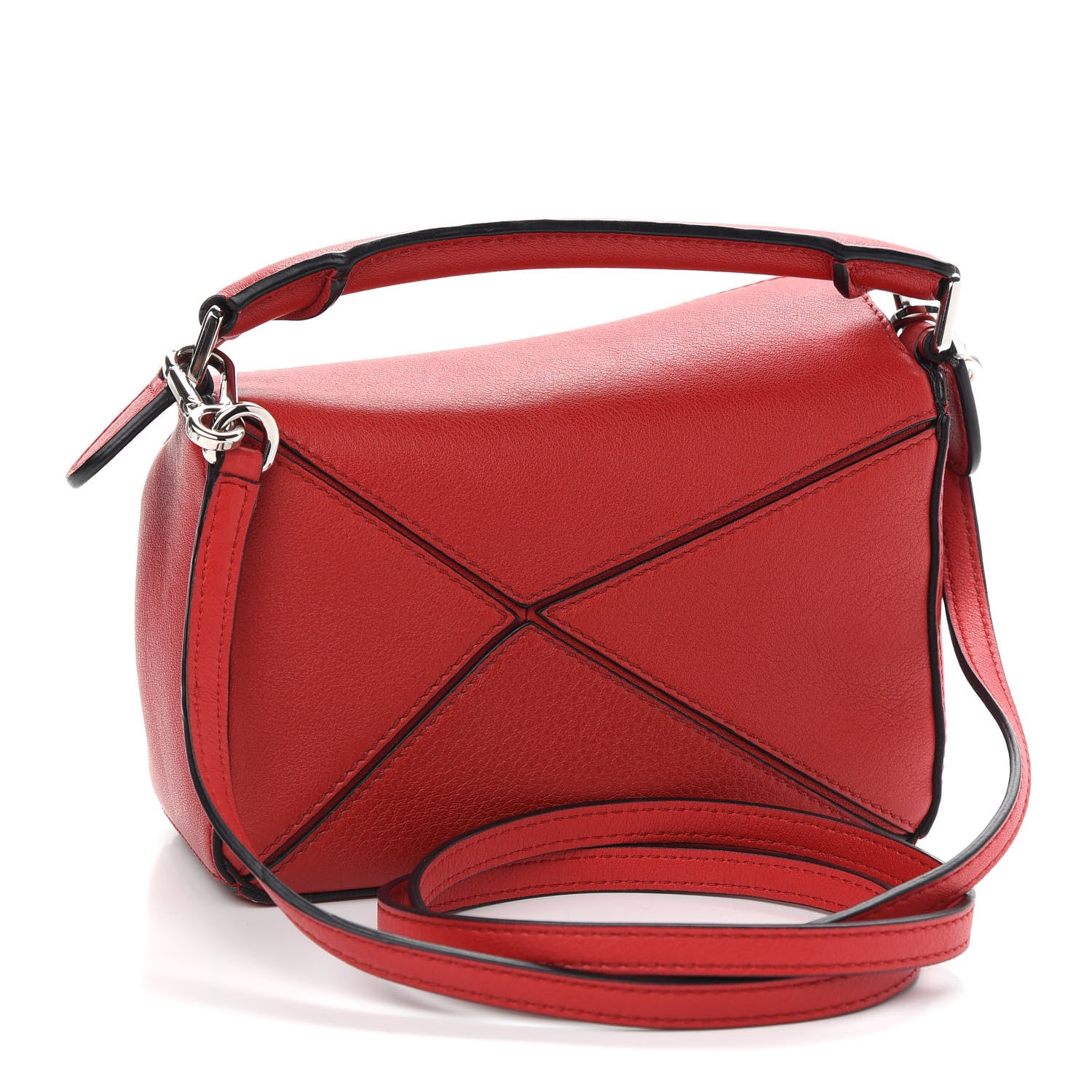 Loewe Calfskin Mini Puzzle Bag Pomodoro 3 of 8