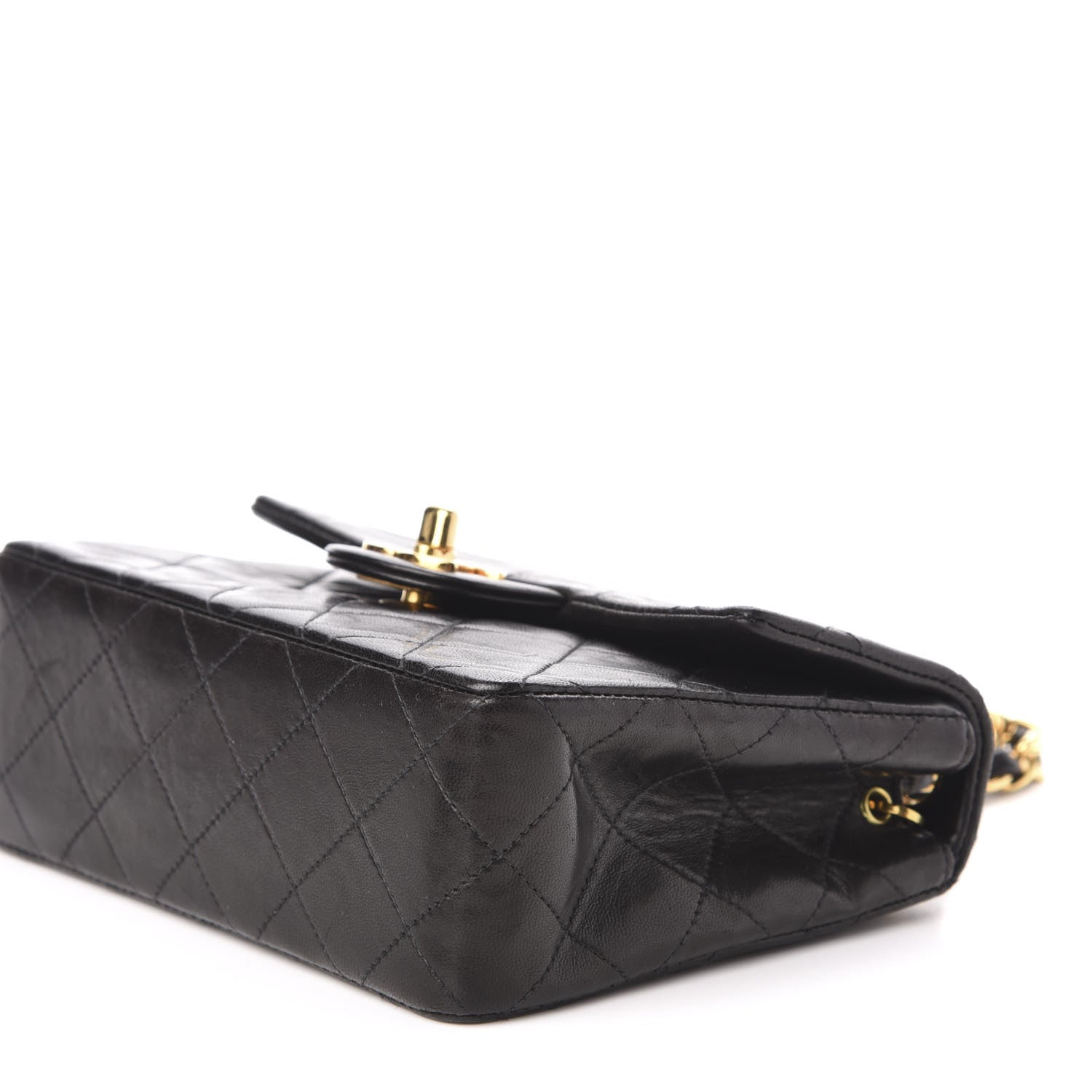 Chanel Lambskin Quilted Mini Square Flap Black 9 of 10